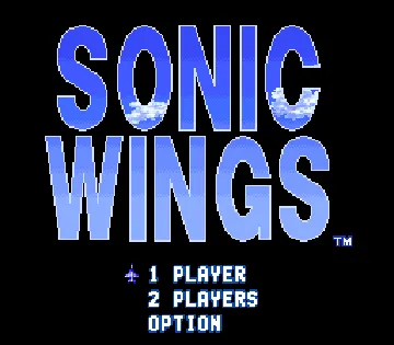 Sonic Wings (Japan) screen shot title